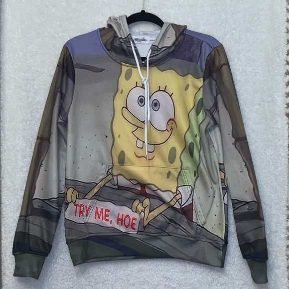 So Scribbly “Try me, hoe” hoodie - UNISEX - Picture 5 of 5